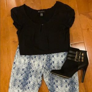 Rock and republic snake skin jeans size zero